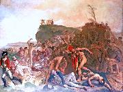 Johann Zoffany Death of Captain Cook oil painting